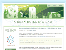Tablet Screenshot of greenbuildinglawblog.com